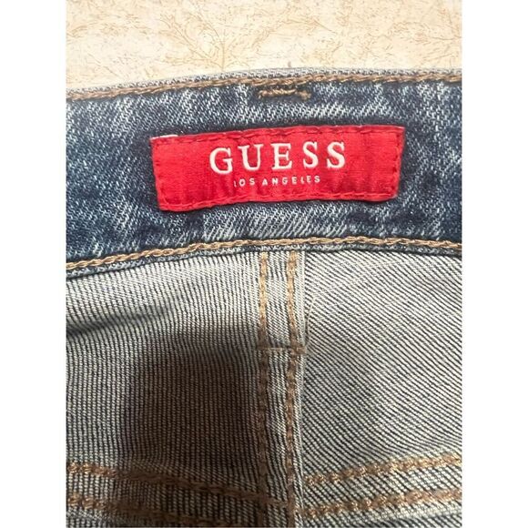 Guess Men’s distressed Straight Jeans Sz 33/32 - Picture 3 of 7